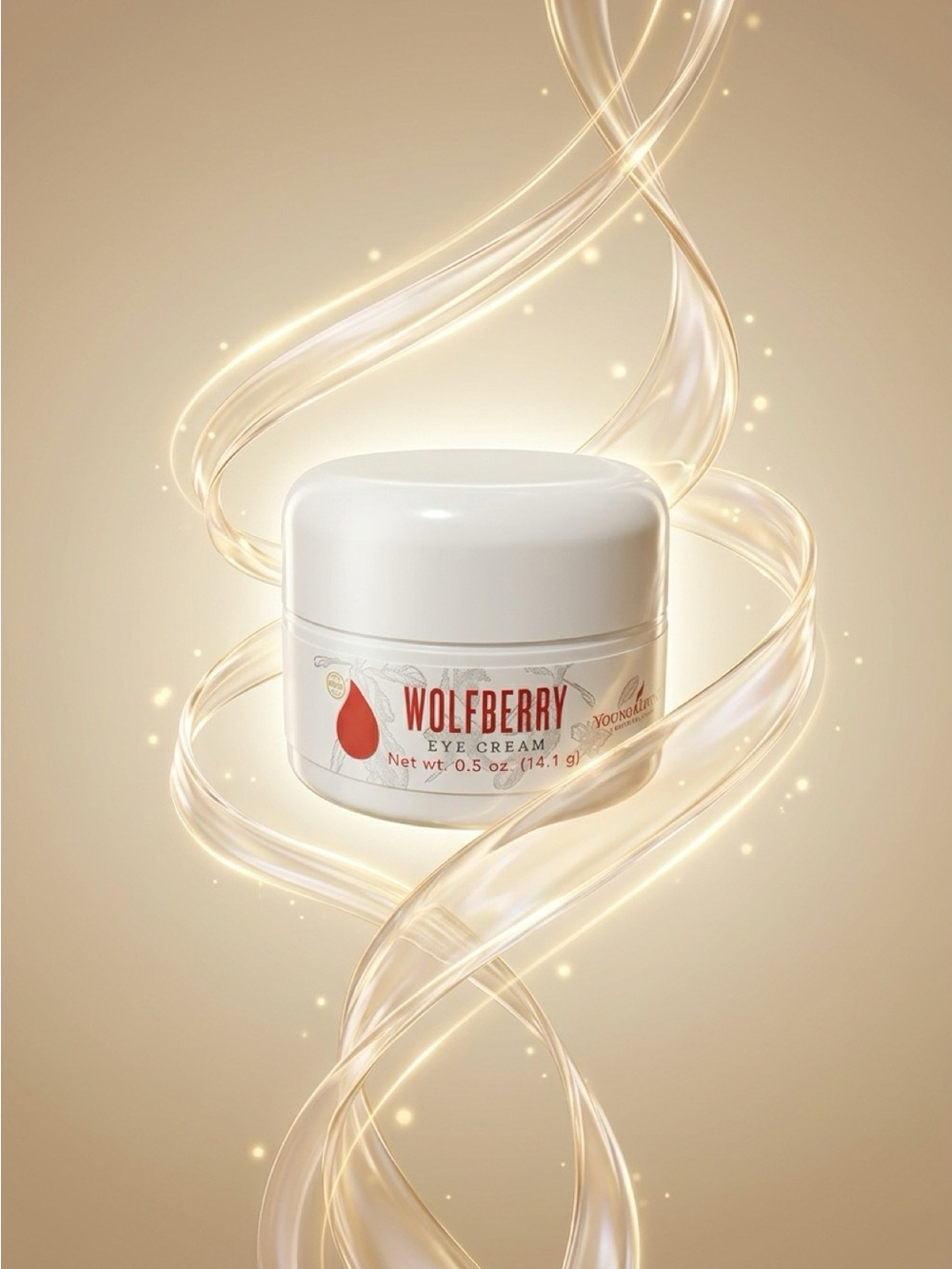 Young Living Wolfberry Eye Cream — White with Red Accent